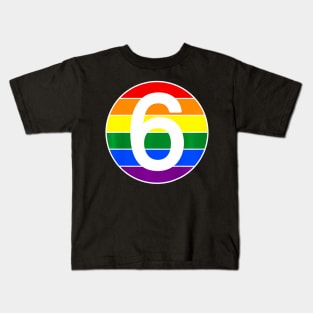 Kids Rainbow 6Th Birthday Sixth Birthday Outfit For Boys Girls Kids T-Shirt